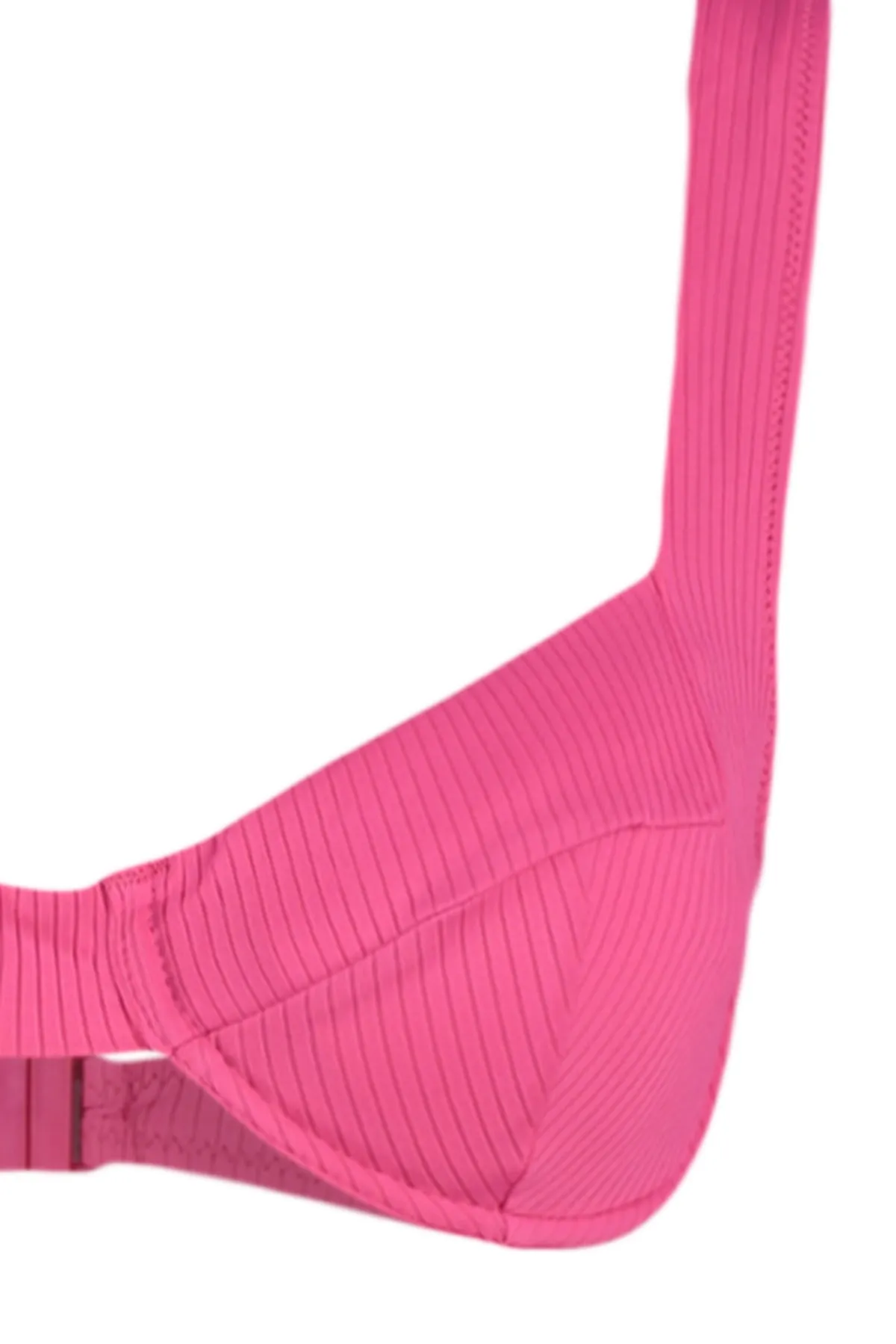 Trendyol Collection  Rosa strukturiertes Bügel-Bikinioberteil TBESS21BU0017