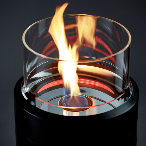 Feuerstelle Nova M, black/silver