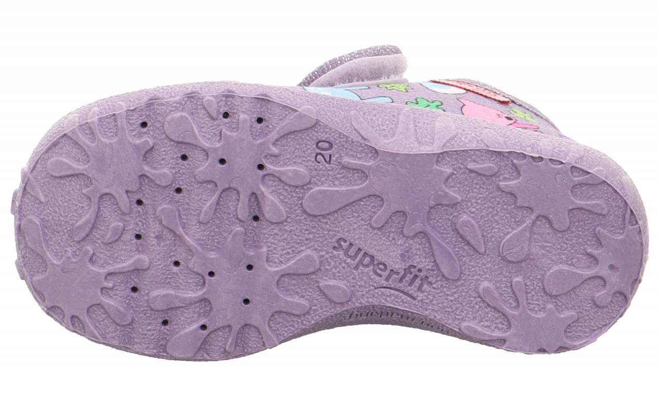 SPOTTY - Lila/MehrfarbigHausschuh mit Klettverschluss
