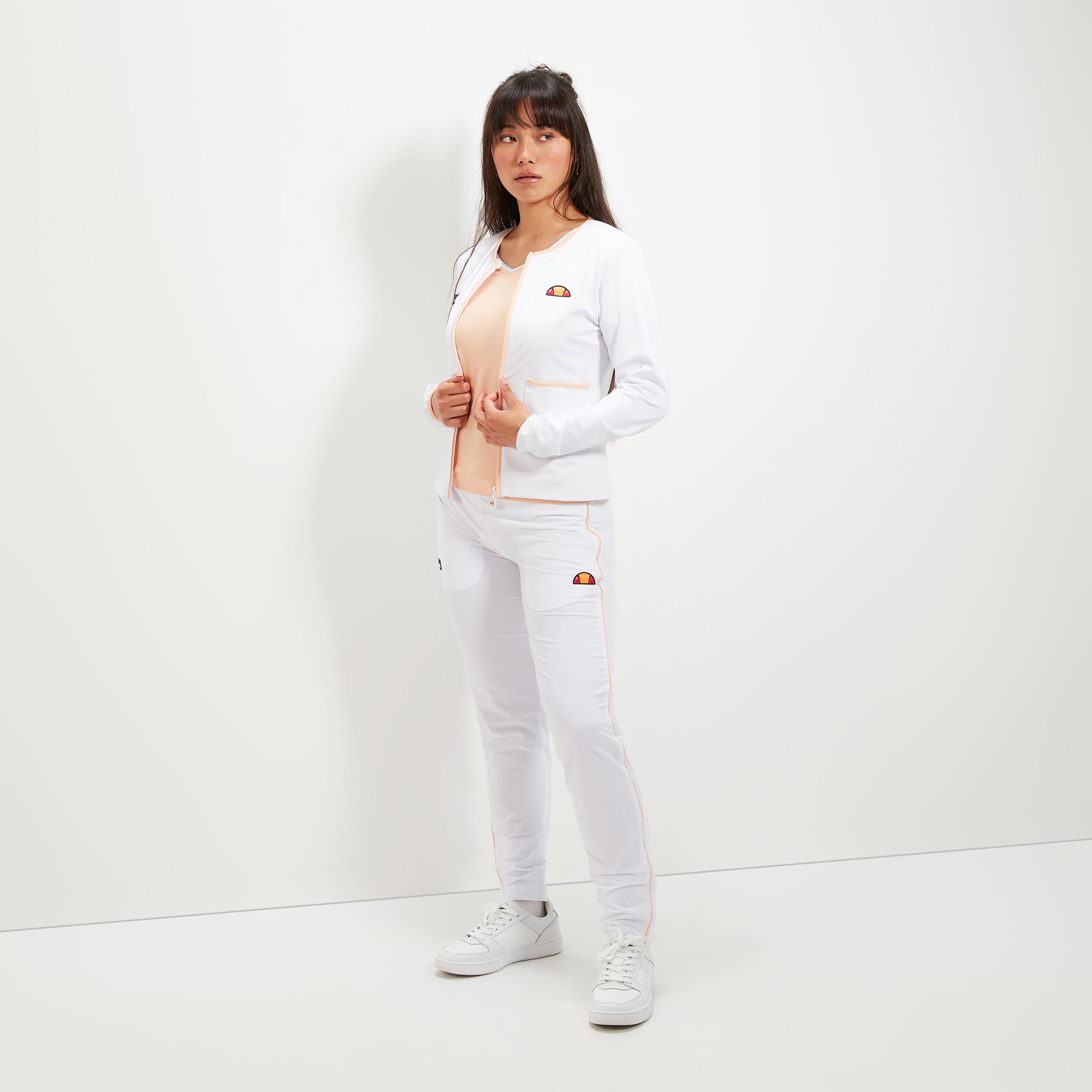 Cressida Longsleeve Damen - Weiß, Apricot