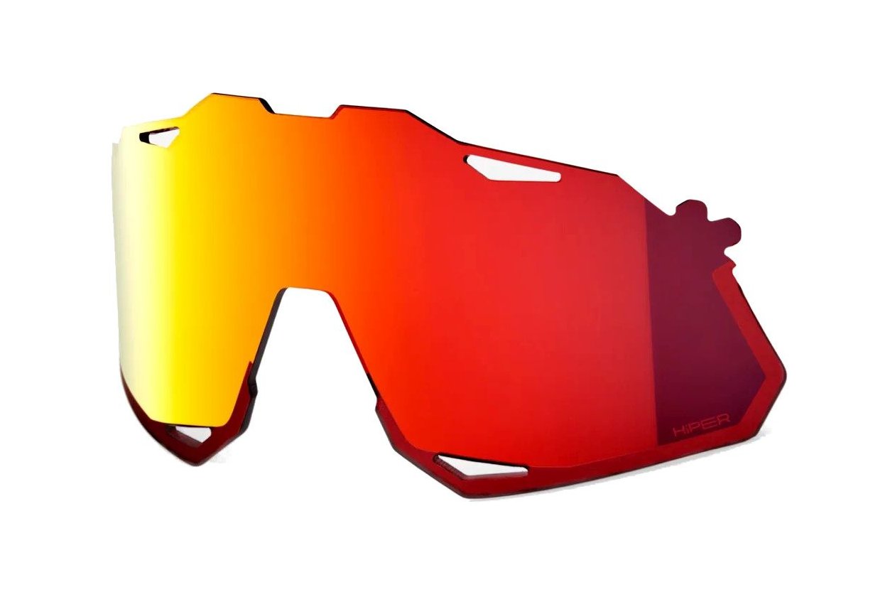 100 Percent Hypercraft XS Polycarbonat red / HiPER Mir Replacement Lens