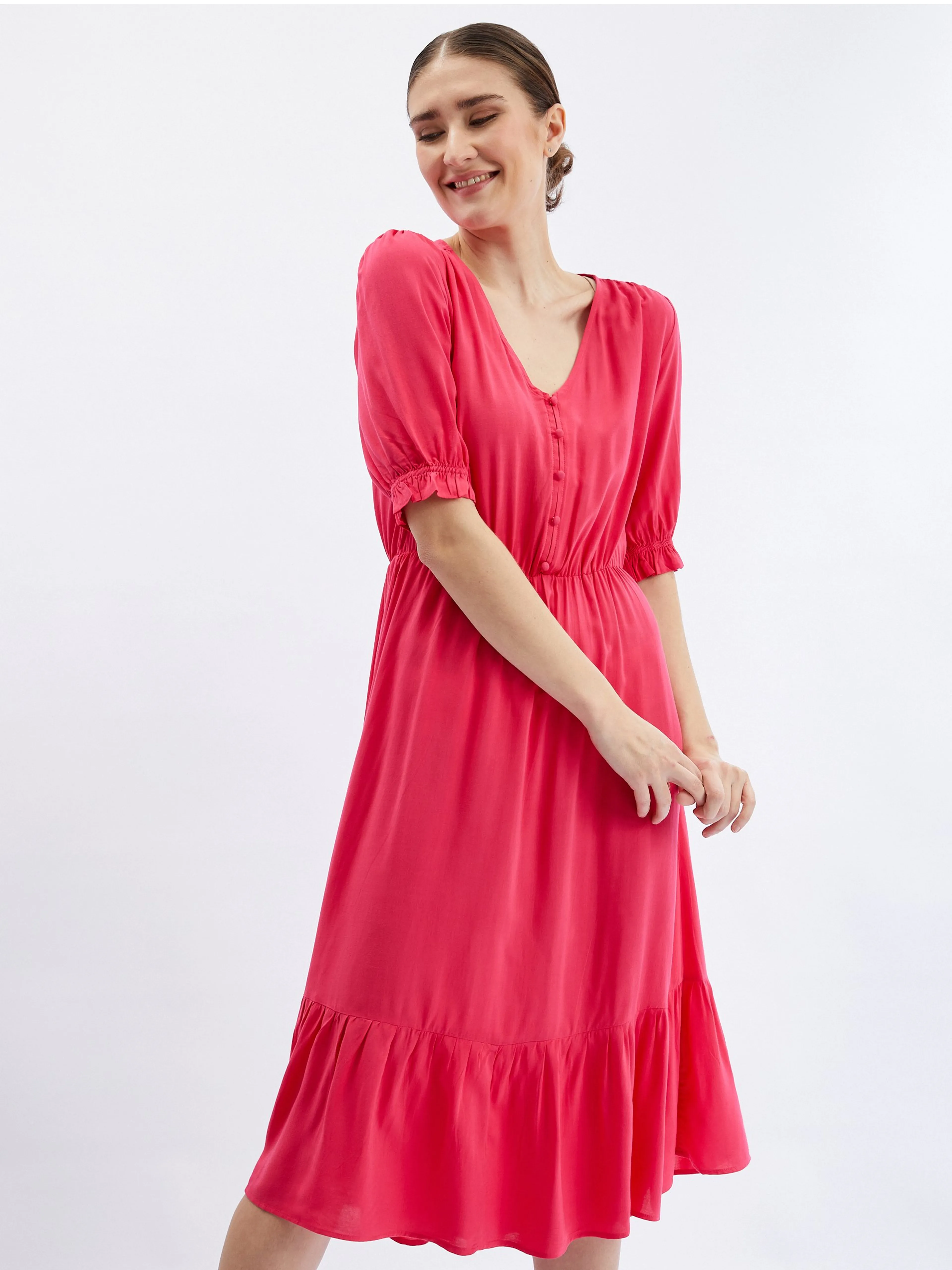Dunkelrosa Damenkleid ORSAY