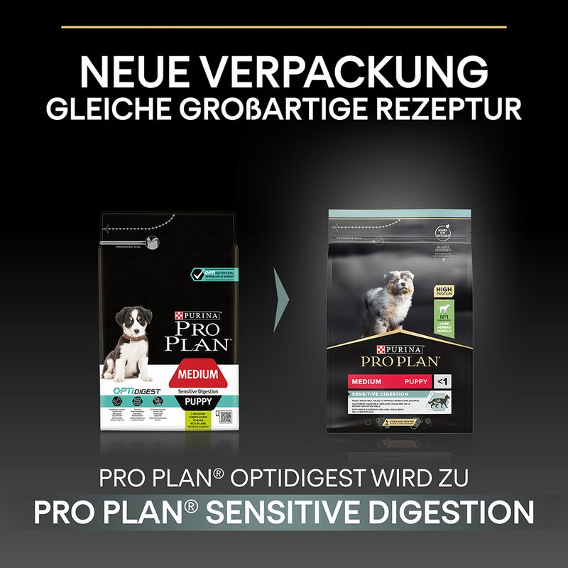 PURINA PRO PLAN Medium Puppy Lamm & Reis Sensitive Digestion