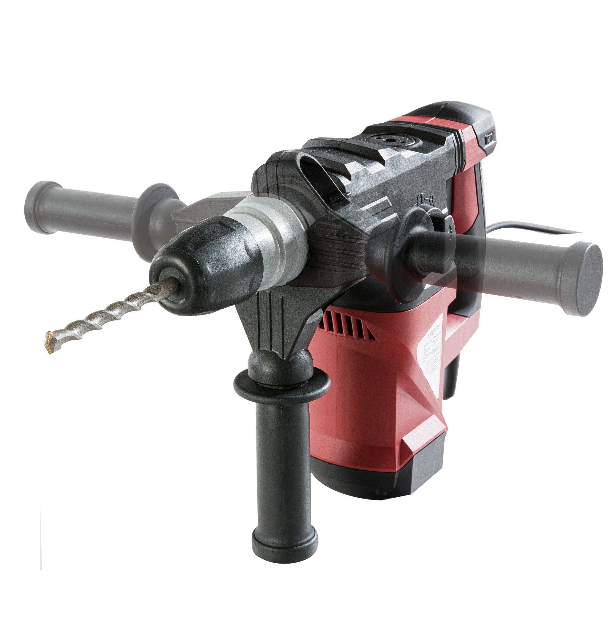 Arebos Bohrhammer Schlagbohrer 3-in-1 1500 W, 230 V, max. 4300,00 U/min, Produktabmessungen : 39.5 x 34 x 25.8 cm, 1500 Watt
