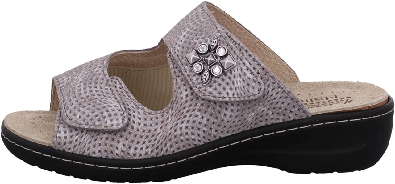 HICKERSBERGER Komfort Sandalen grau Milano Hallux Pantolette