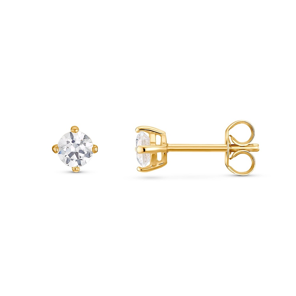 FAVS Boucles d'oreilles à fermoir à poussette 375 Or jaune Boucles d'oreilles