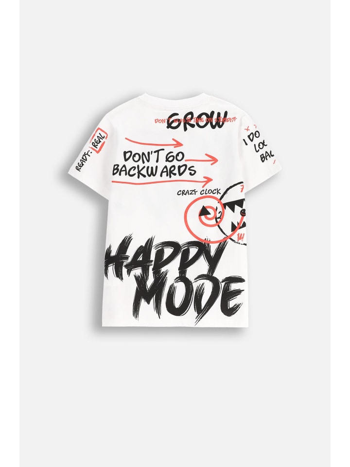 Coccodrillo T-Shirt mit kurzen Ärmeln in weiß günstig kaufen