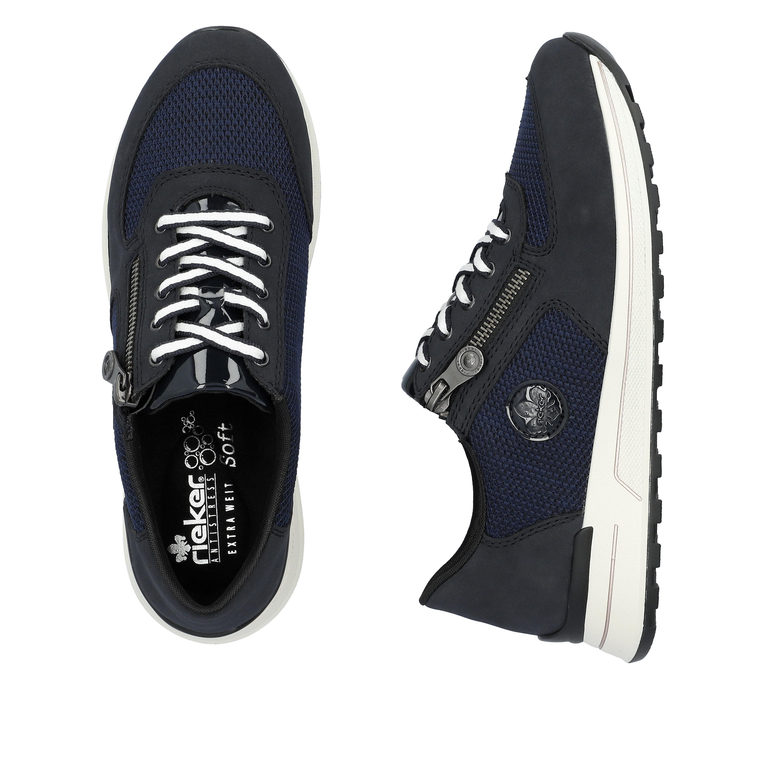 Rieker Damen Sneaker Low marineblau
