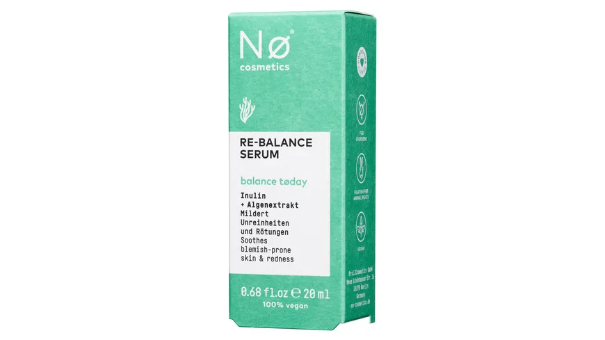 Nø Cosmetics balance tøday Re-Balance Serum 20 ml