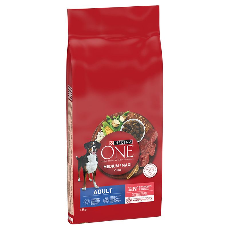 PURINA ONE Medium/Maxi Adult Rind & Reis