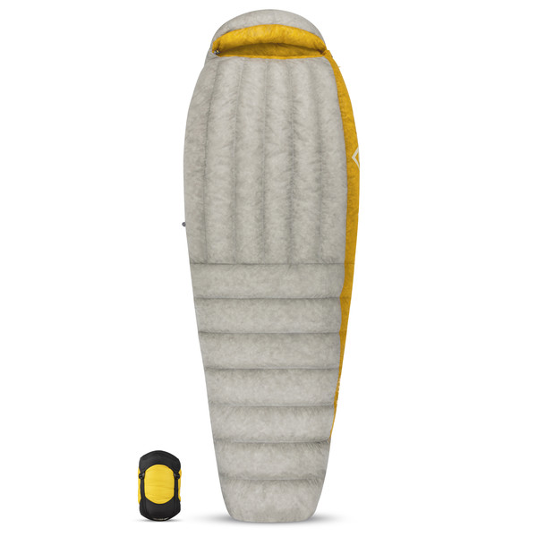 SPARK SPIII - REGULAR LIGHT GREY / YELLOW - Daunenschlafsack
