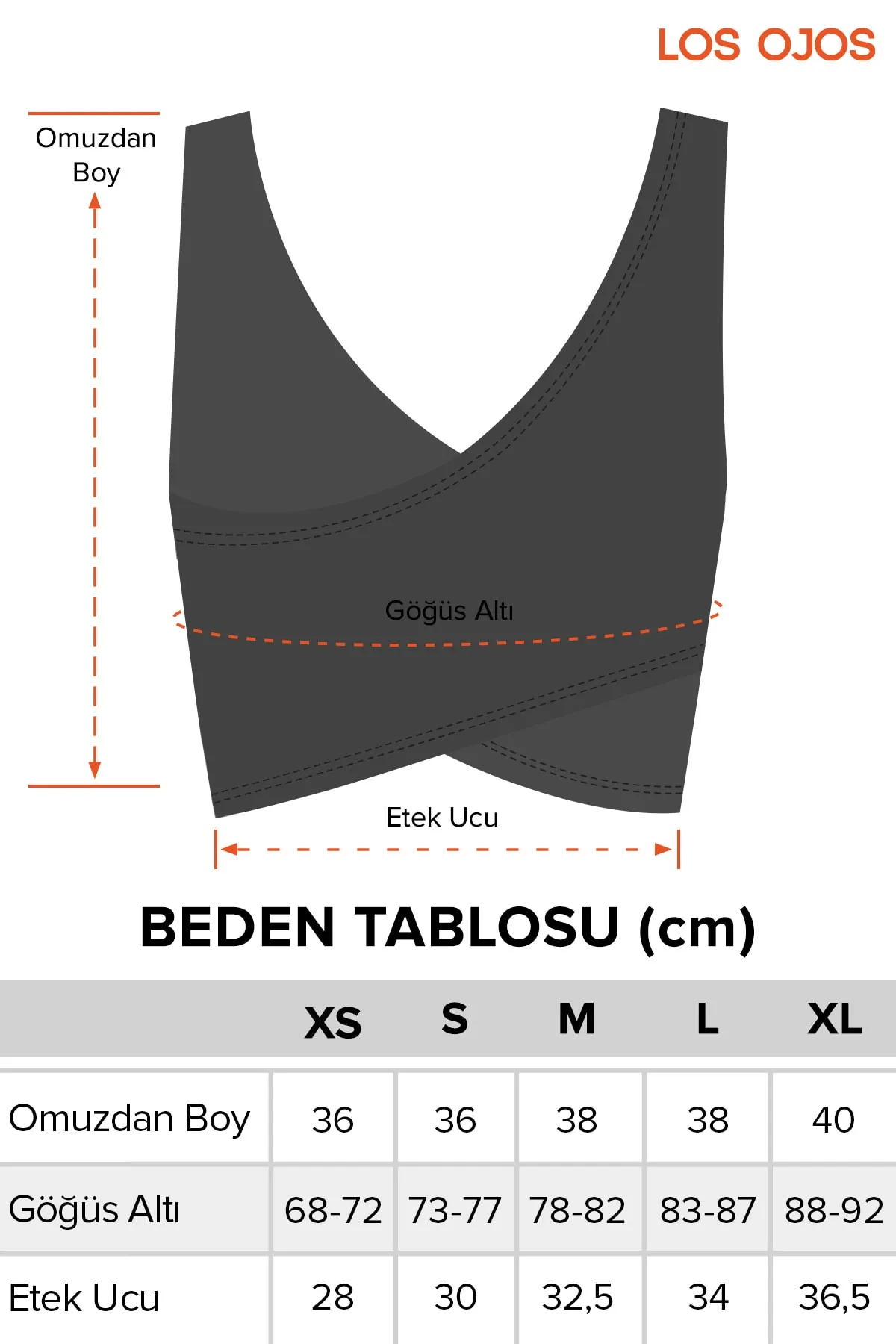 LOS OJOS  Weißes, leicht unterstütztes Bustier-Crop-Top mit Ausschnitt am Rücken