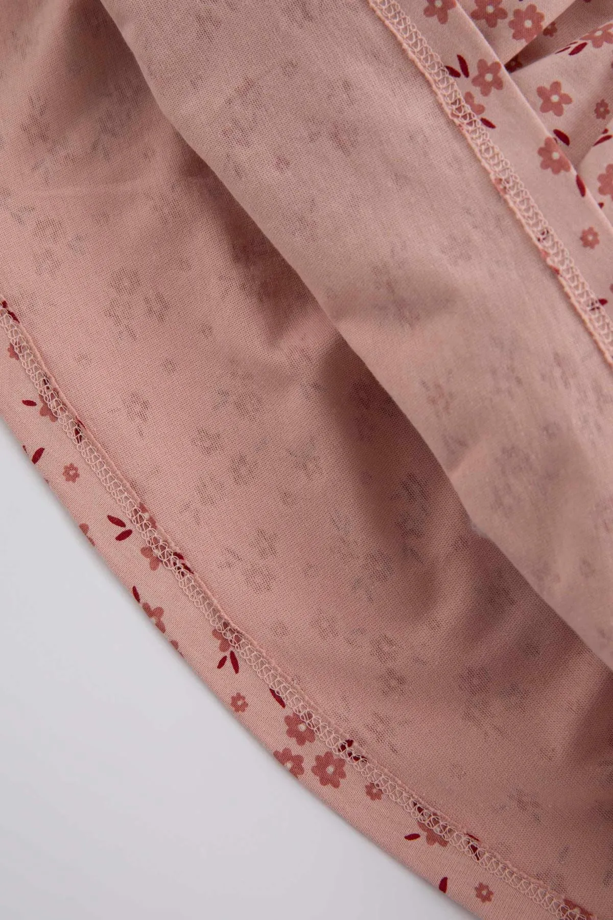DeFacto  Geblümtes, langärmliges Kleid aus gekämmter Baumwolle für Babys und Mädchen, 2er-Set mit Strickjacke aus Plüsch