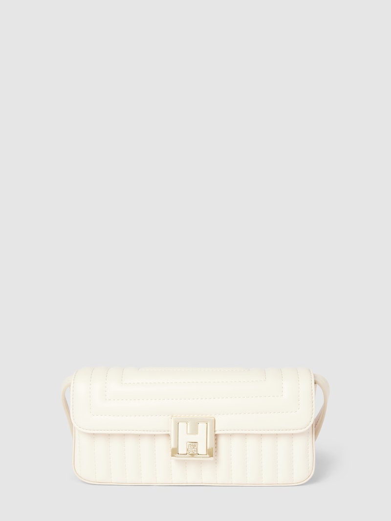 Handtasche mit Label-Detail Modell 'Jodie' in weiß