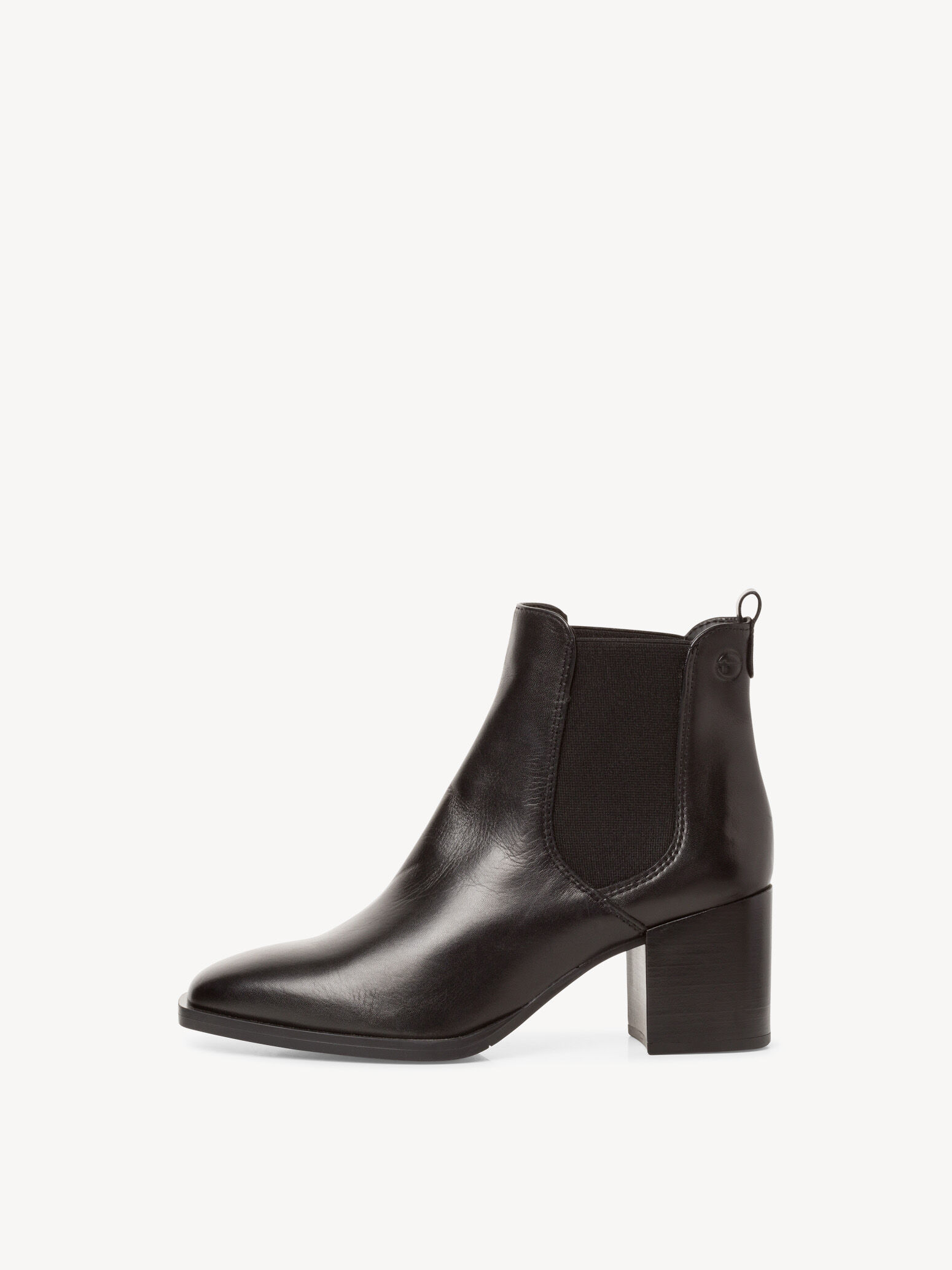 Bottine Chelsea en cuir - noir