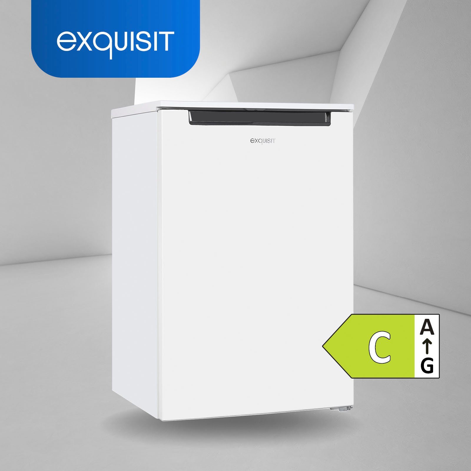 exquisit Gefrierschrank GS81-040C weiss, 85,5 cm hoch, 54,5 cm breit