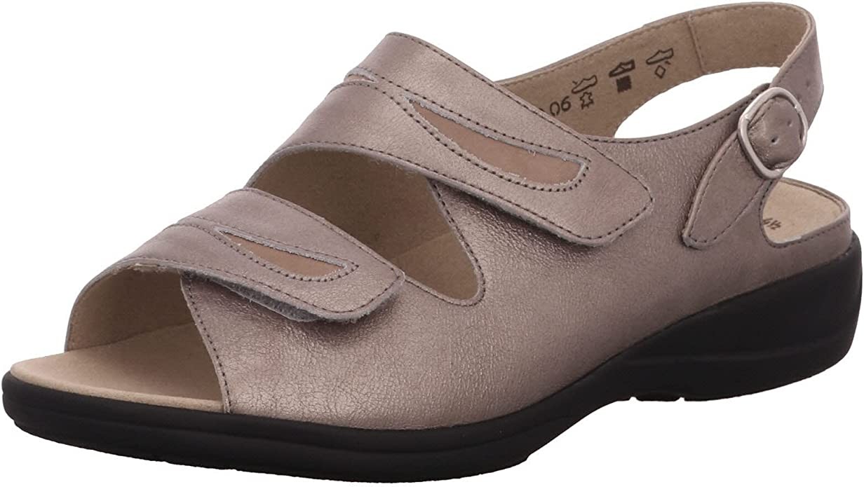 SOLIDUS Klassische Sandalen taupe Lia fango