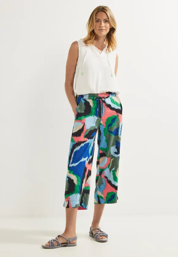 CECIL Casual Fit Hose mit Print