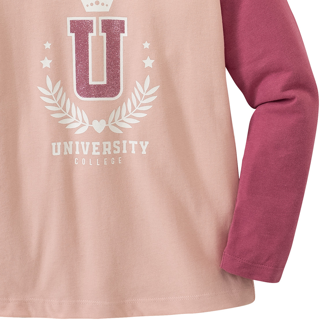 Mädchen Langarmshirt im College-Style