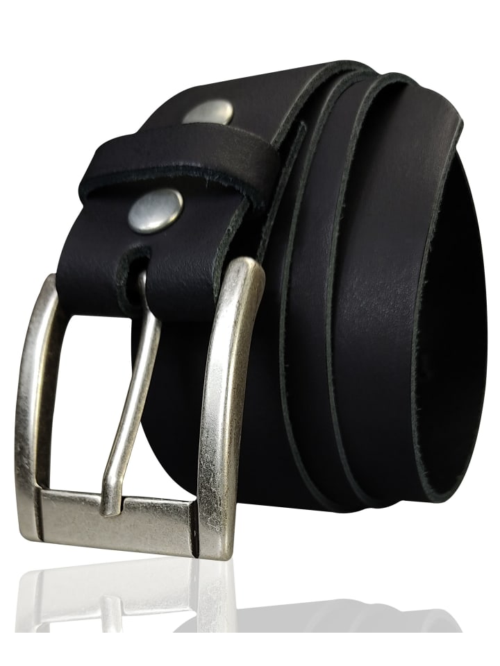 FRONHOFER Ledergürtel 4cm in Schwarz günstig kaufen