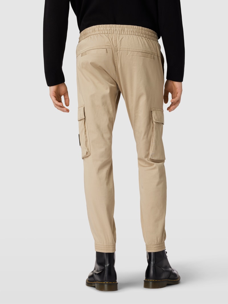 Cargohose in unifarbenem Design Modell 'WASHED' in beige