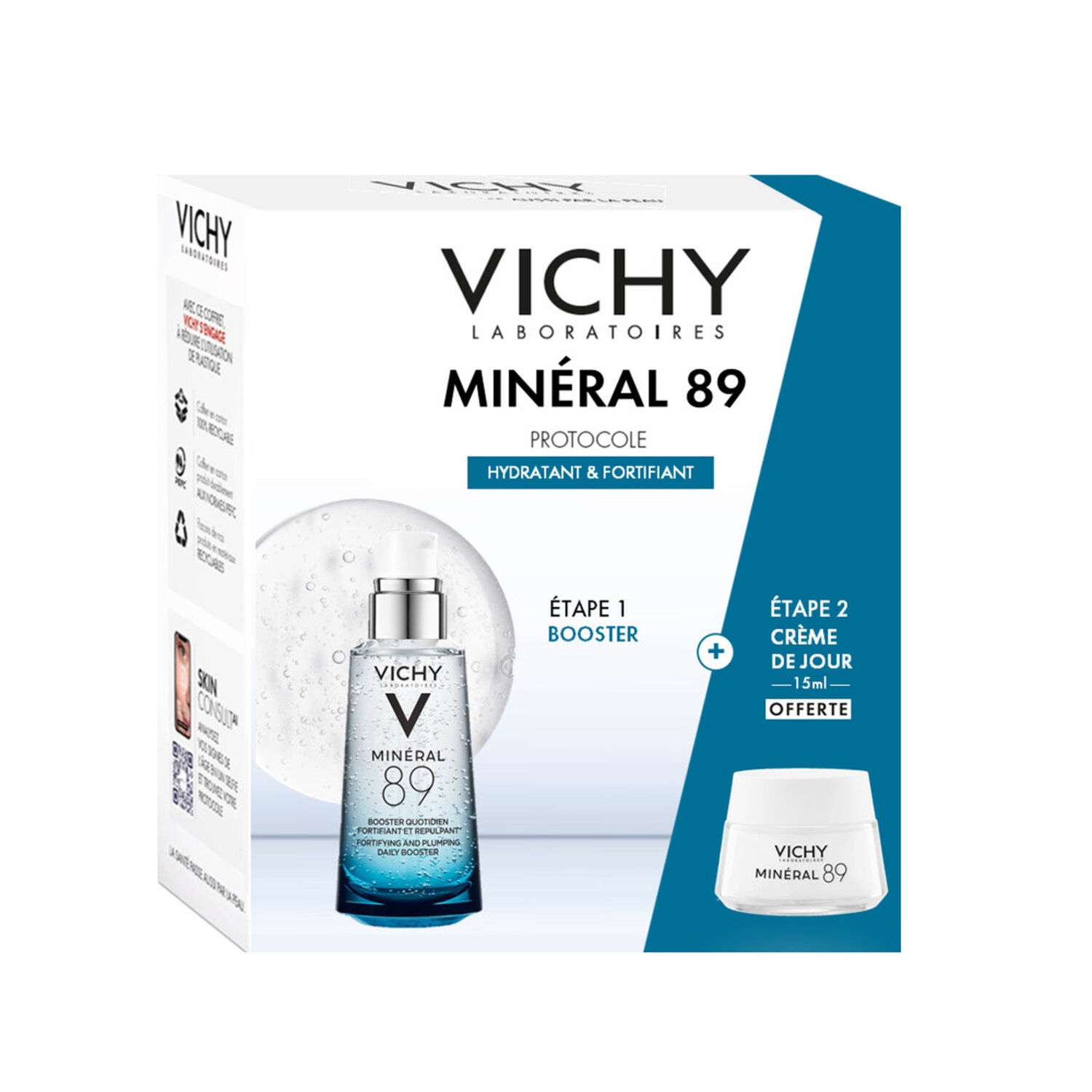 Vichy Minéral 89 Coffret Booster 50ml + Crème de Jour 15ml
