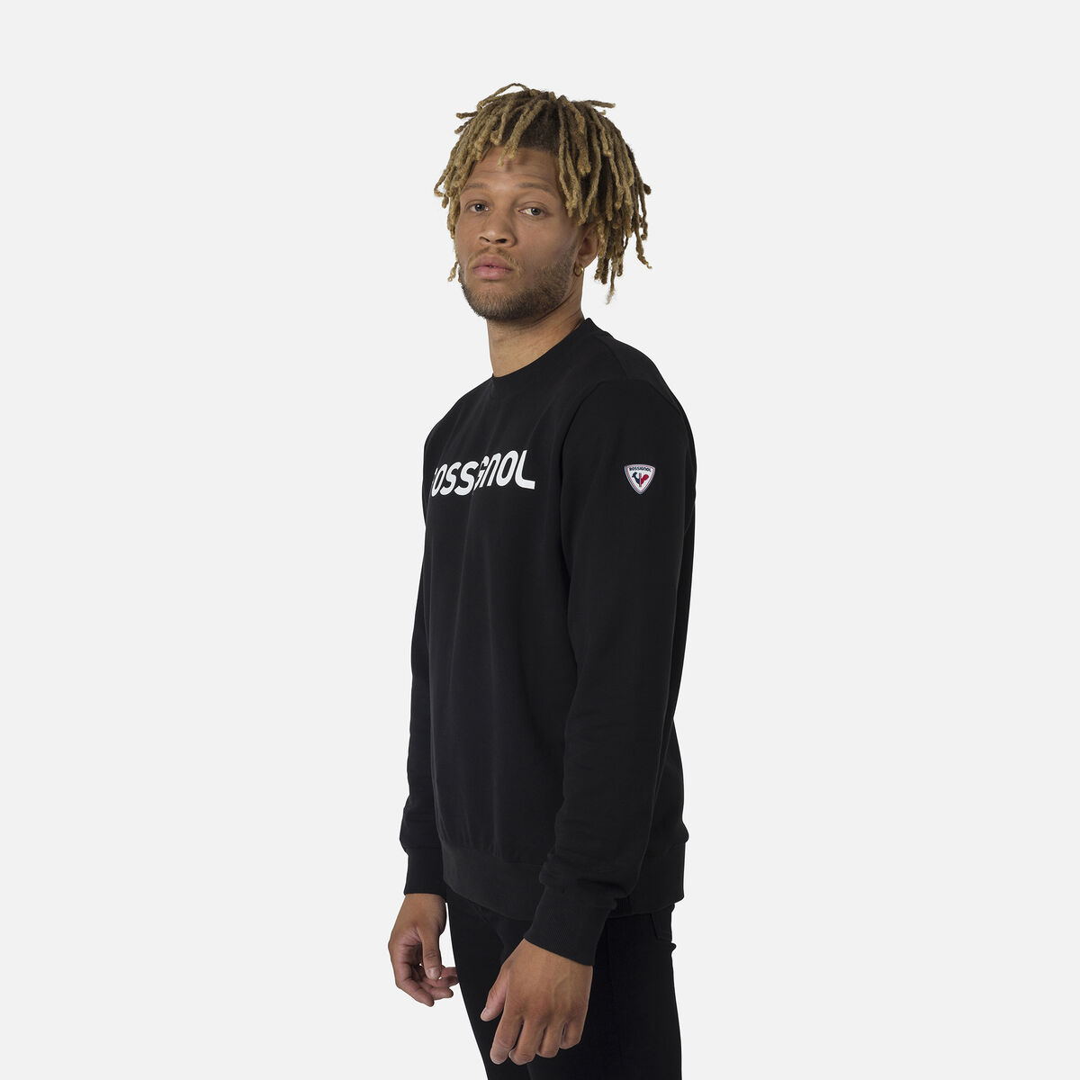 Herrensweatshirt mit Logo und Rundhalsausschnitt
