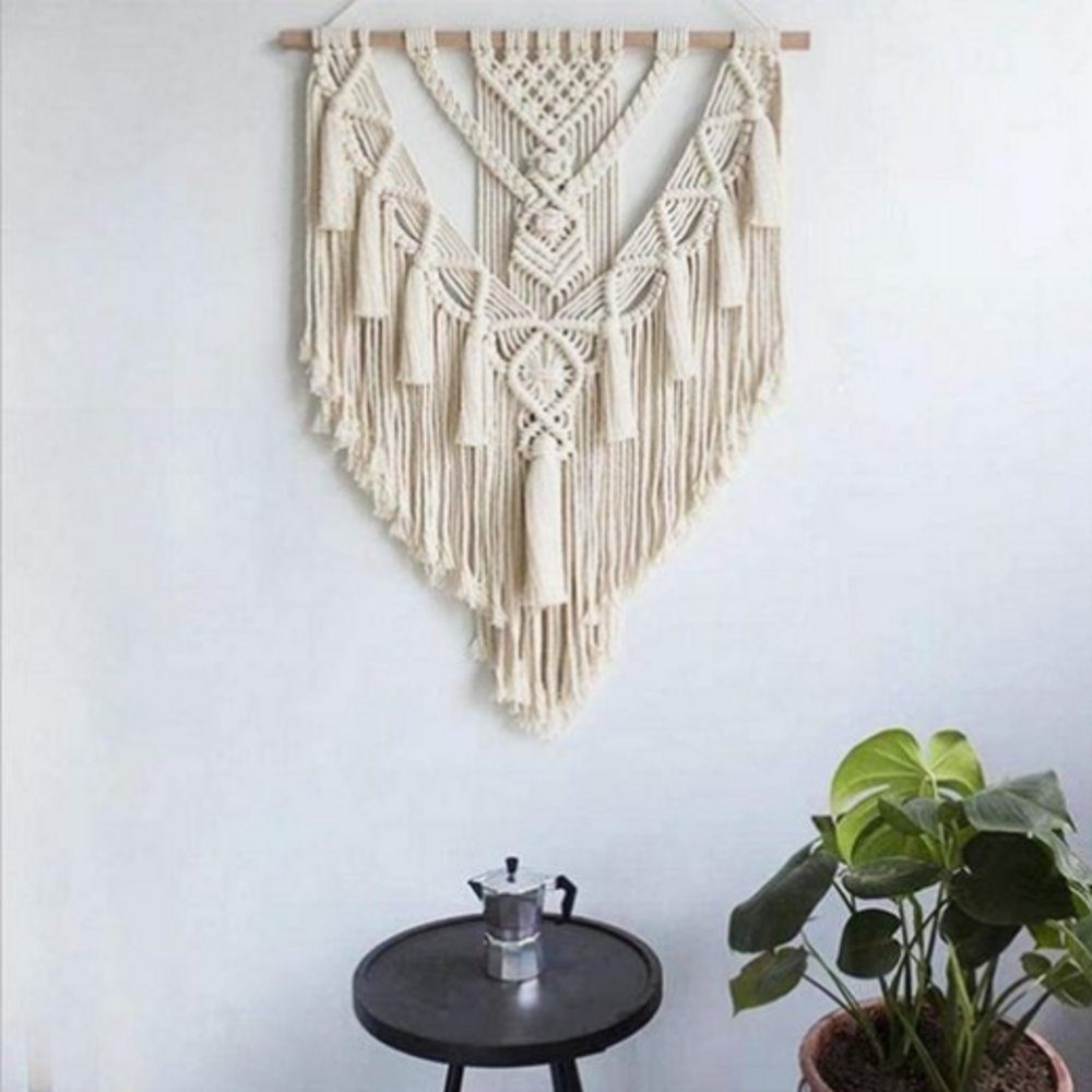 Wandteppich Wandbehang, Wanddekoration, Chic Bohemian Woven Tapisserie 45 x 90 cm, EBUY