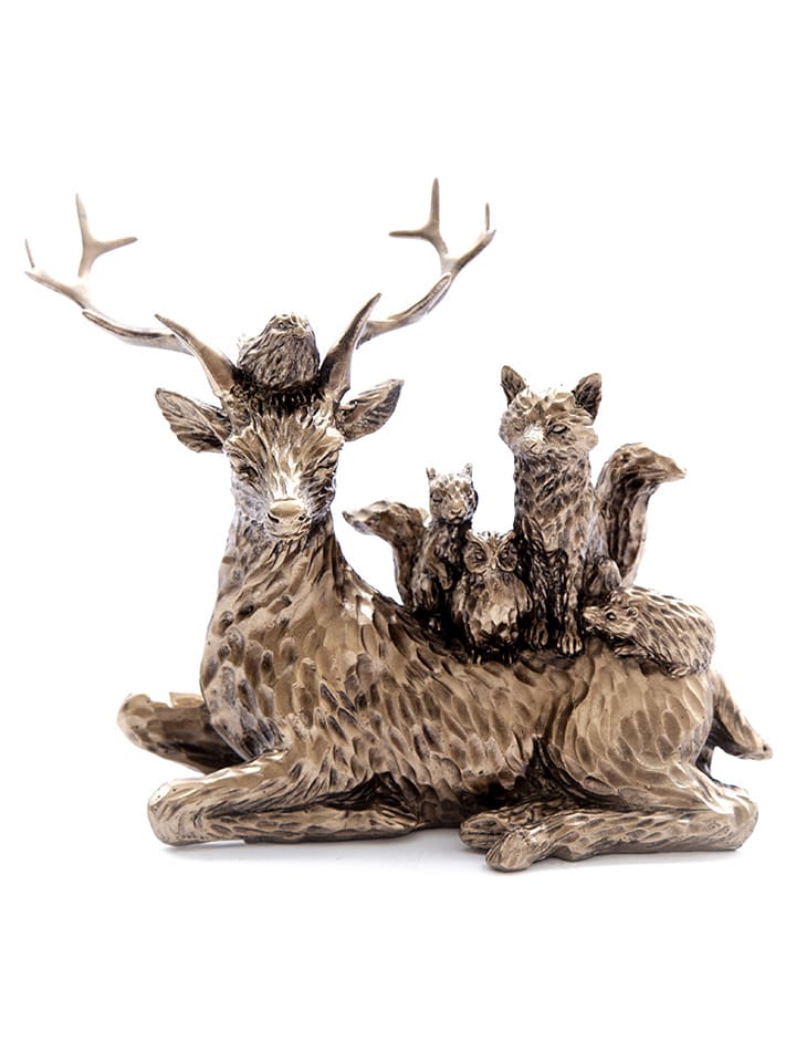 SiL Interiors Dekofigur ''Reindeer & Calf'' in Gold - (H)17 cm günstig kaufen onesize