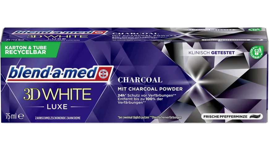 Blend-A-Med Zahnpasta 3D White Luxe Aktivkohle 75ml 75 ml