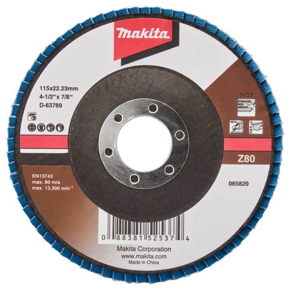 Makita Tilbehør D-63769-10 Lamellskive 115mm Z80
