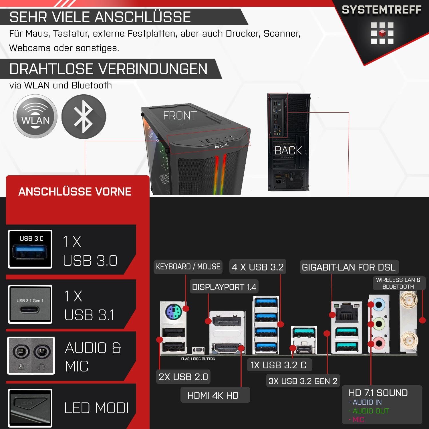 SYSTEMTREFF Gaming-PC-Komplettsystem (27