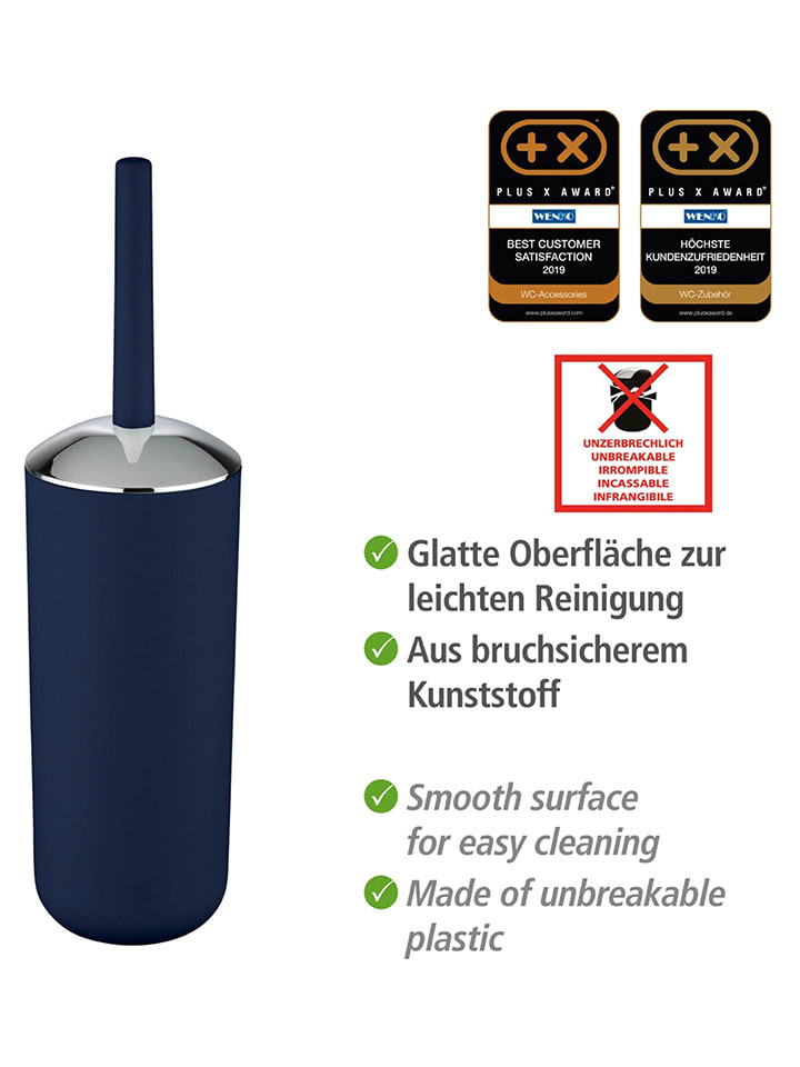Wenko WC-Garnitur ''Brasil'' in Dunkelblau - (H)37 cm günstig kaufen onesize