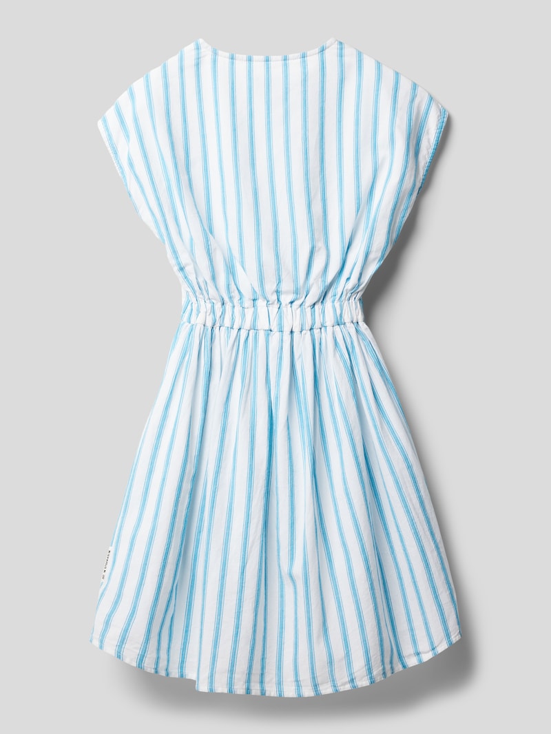 Kleid mit Streifenmuster in blau