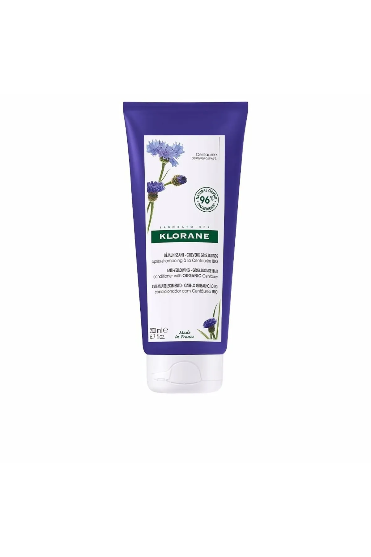 Klorane  A La Centaurea Bio Anti-Vergilbungs-Conditioner für graues und blondes Haar Klorane 150 ml