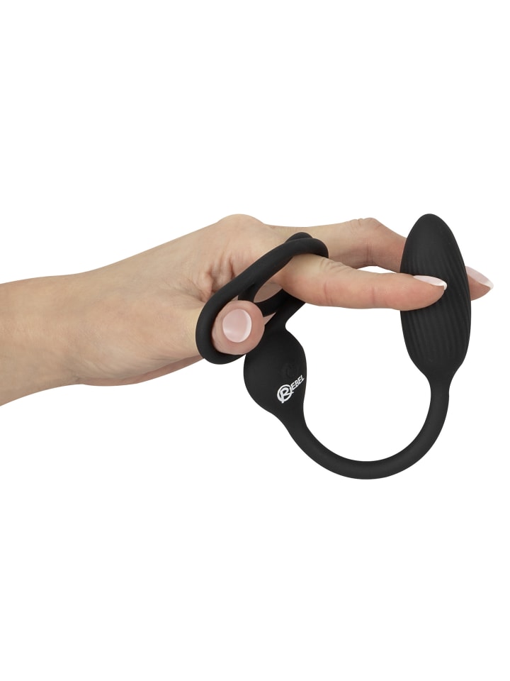 Rebel Vibro-Analplug Rings with a RC B-Plug in schwarz günstig kaufen 24,5