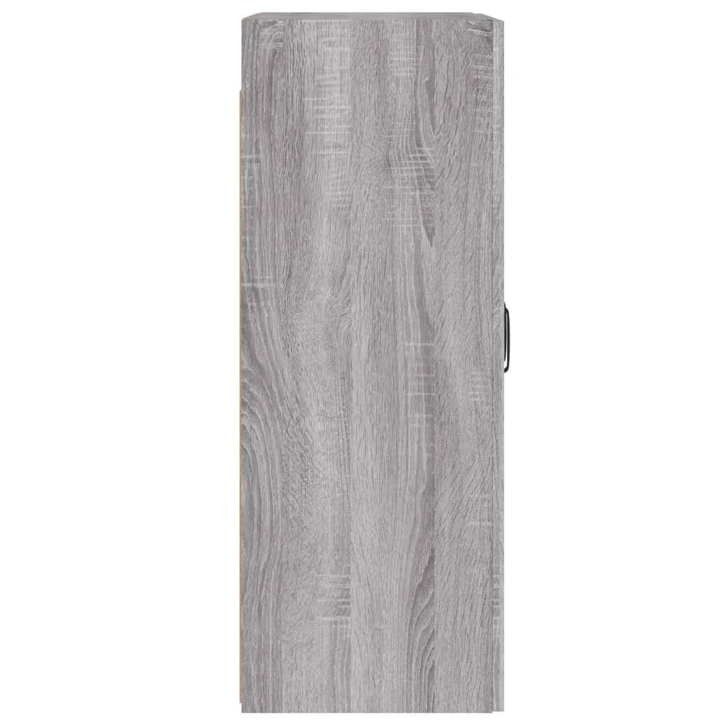 vidaXL Sideboard Wandschränke 2 Stk. Grau Sonoma Holzwerkstoff (2 St)