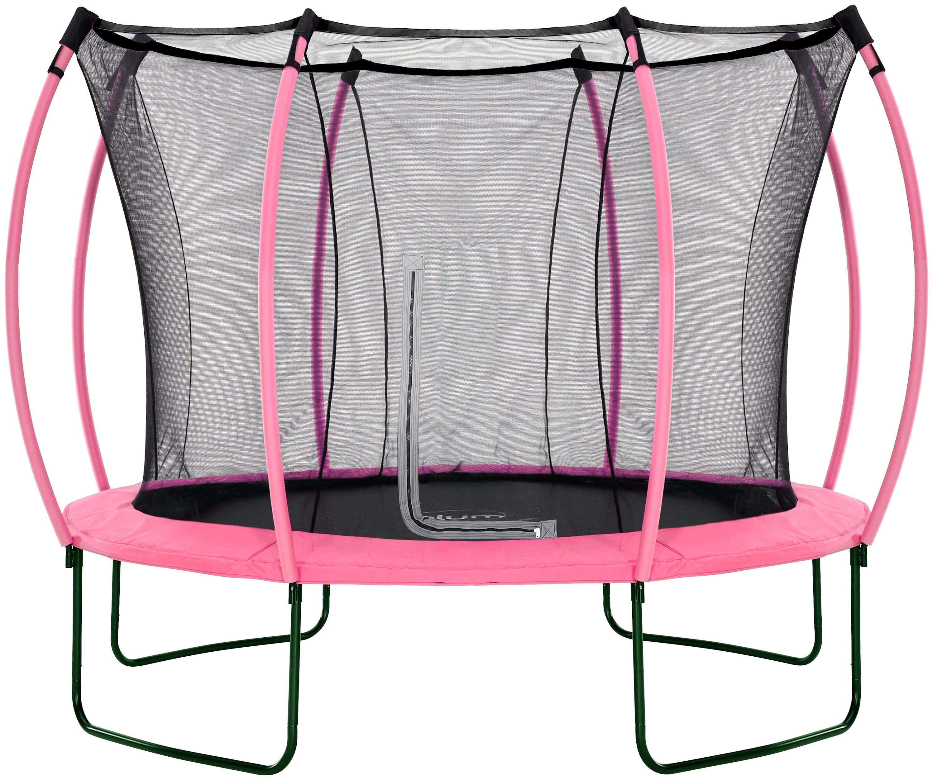 plum Gartentrampolin Springsafe Colours, 305 cm mit Sicherheitsnetz, pink