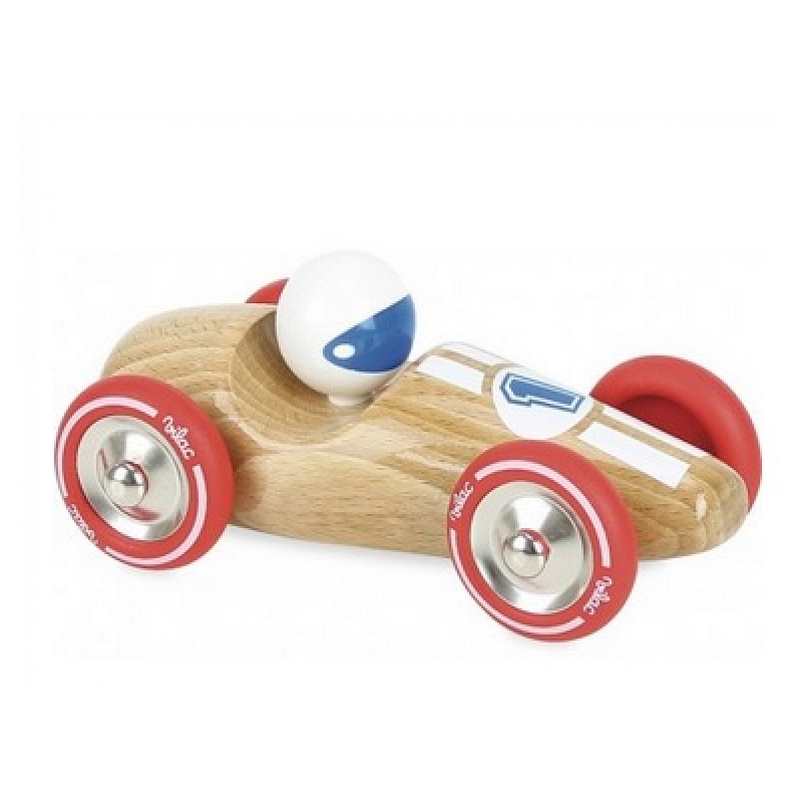 Voiture de course bois naturel