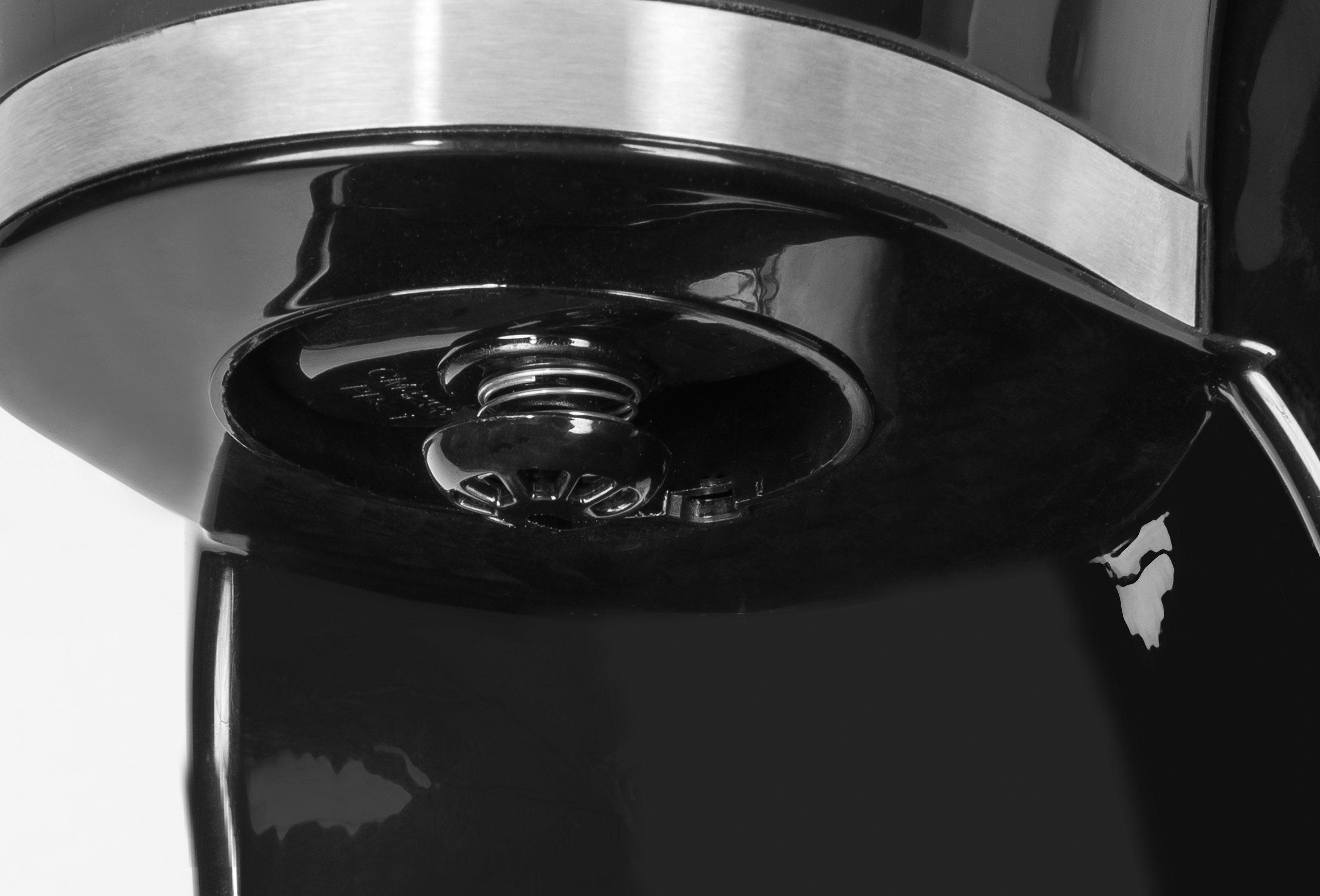 exquisit Filterkaffeemaschine KA 6501 sw, 1l Kaffeekanne, Papierfilter 1x4