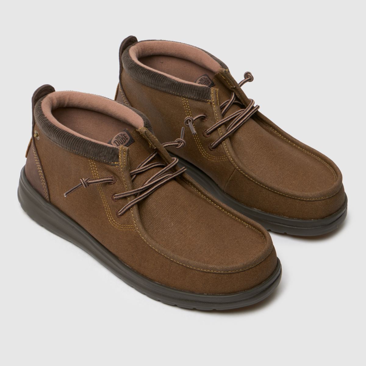 HEYDUDE – Wally Mid – Mörkbruna arbetsskor