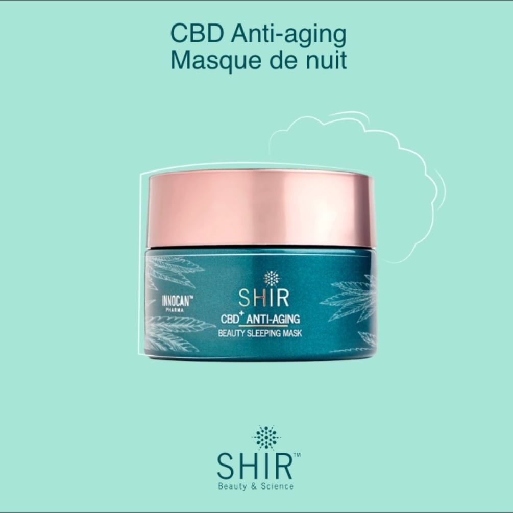 SHIR BEAUTY Öregedésgátló éjszakai maszk koncentrált CBD-vel