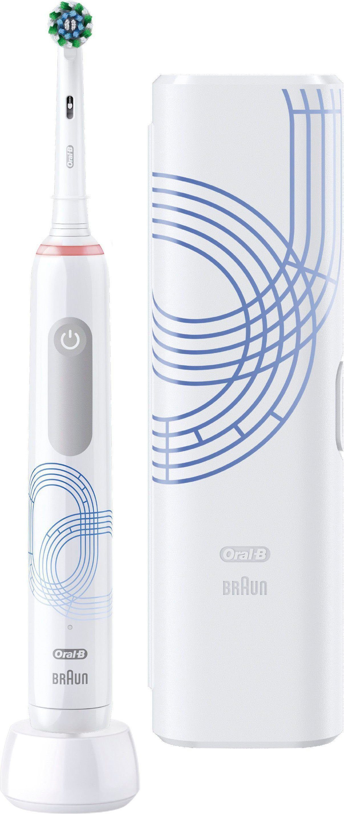 Oral-B Elektrische Zahnbürste Pro 3 3500 Special Edition, Aufsteckbürsten: 1 St., 360°-Andruckkontrolle