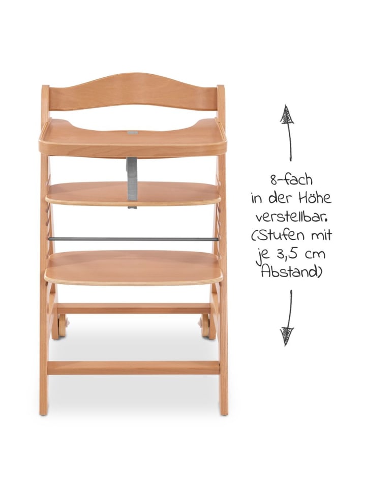 Hauck Hochstuhl Alpha Plus Move Natur - im Sparset inkl. in beige günstig kaufen onesize