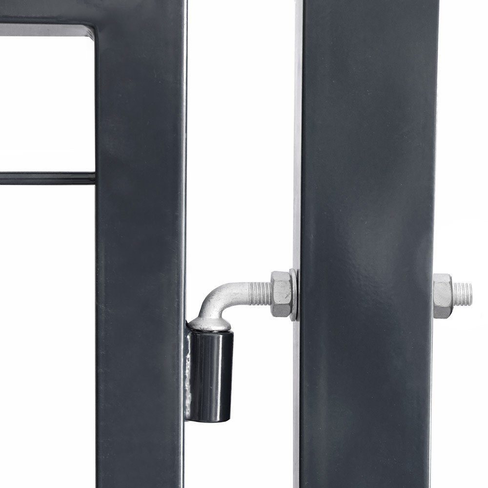 HOME DELUXE Gartentor Doppelstabmatten Gartentor PORTARIUS - Anthrazit