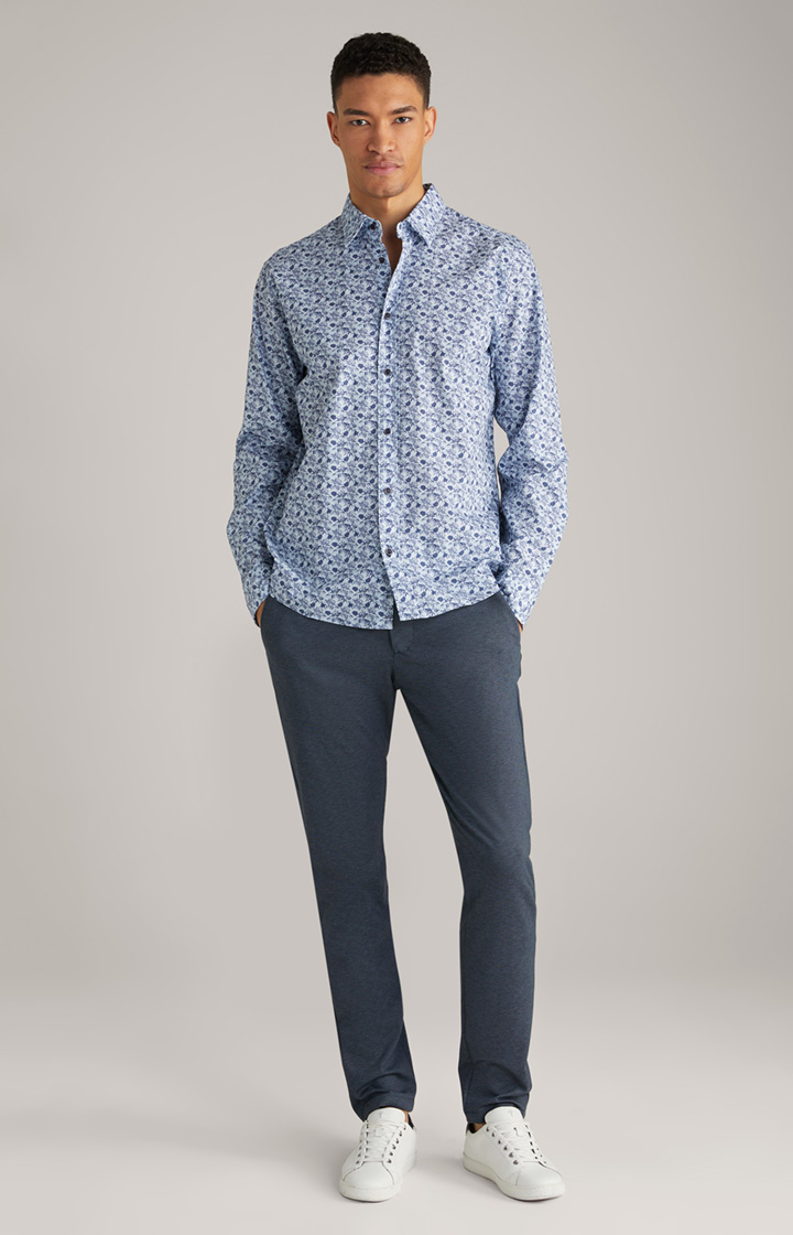 Chino Maxton in Navy strukturiert