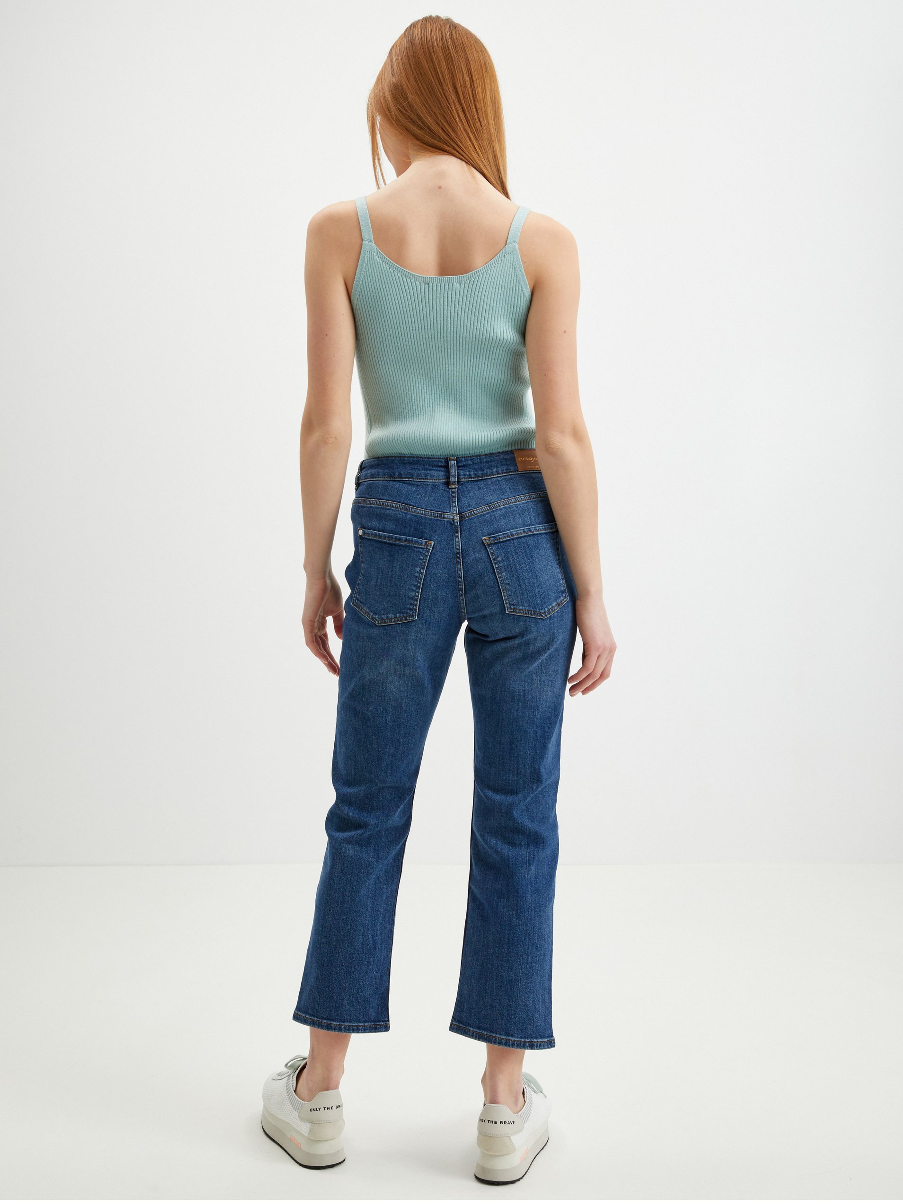 Dunkelblaue Damenjeans mit gerader Passform ORSAY
