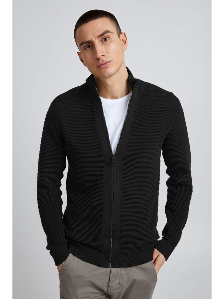 !SOLID Strickjacke SDNicklas 21300817-ME Strickjacke mit Reißverschluss in Schwarz günstig kaufen