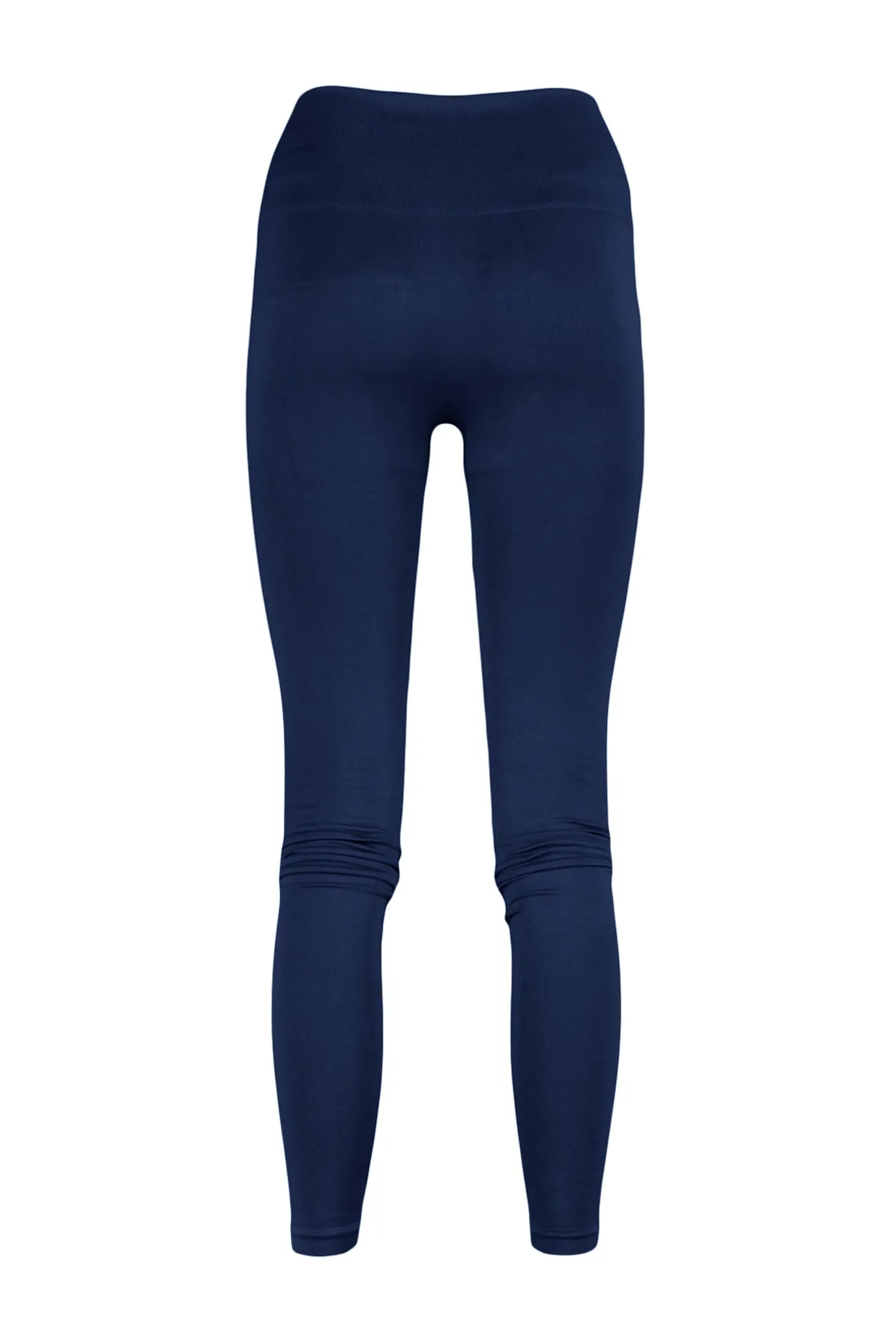 Trendyol Collection  Nahtlose/nahtlose, geraffte, gestrickte Sport-Leggings in dunklem Marineblau TWOAW23TY00027