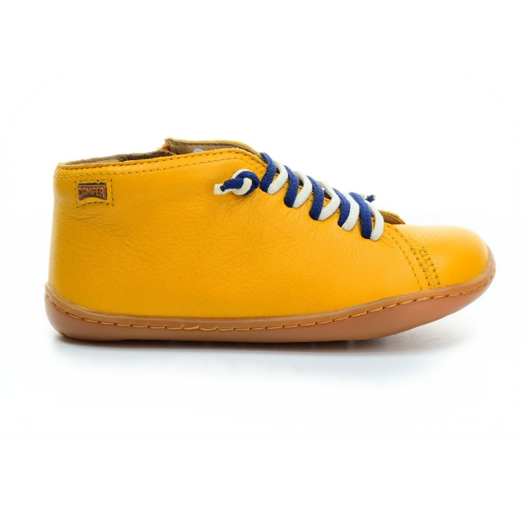 Camper Peu Cami Sella Desk Yellow (90019-100) gelbe Mid Cut Barfußschuhe